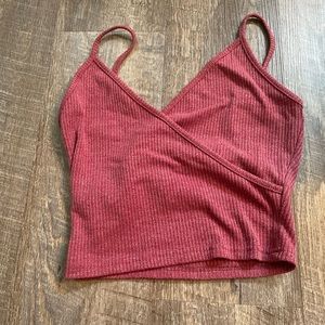 Burgundy crop top